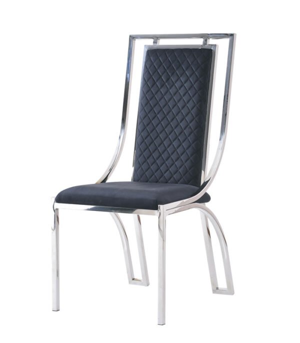 Windsor Black & Silver Dining Chair