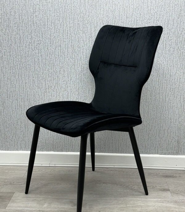 Windsor DC1501 Black Velvet Chair